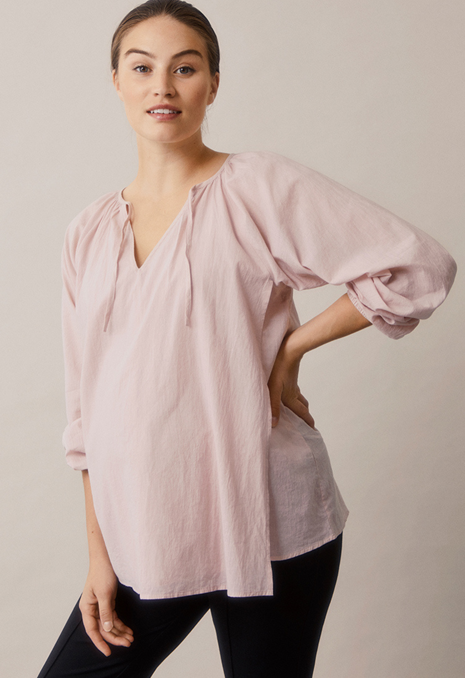 Poetess Blouse - Pebble