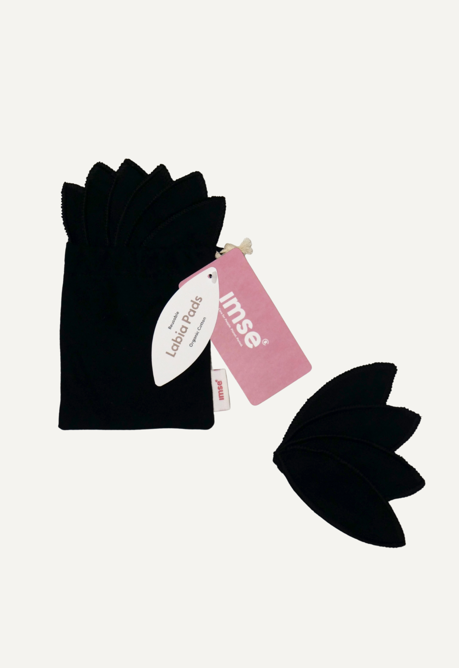 Labia Pads, Black 10-pack