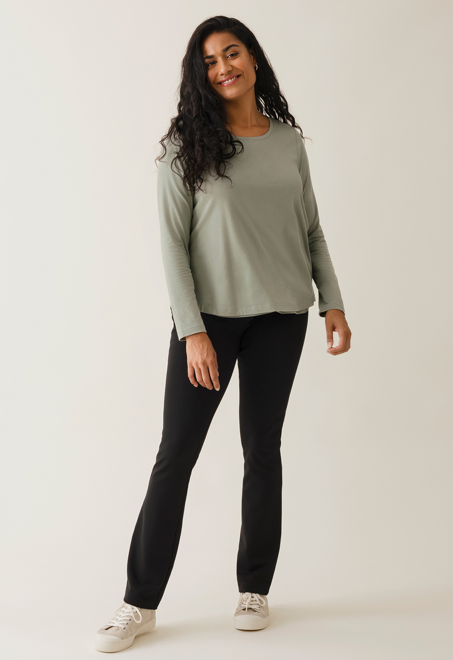 Raka gravidbyxor - Svart