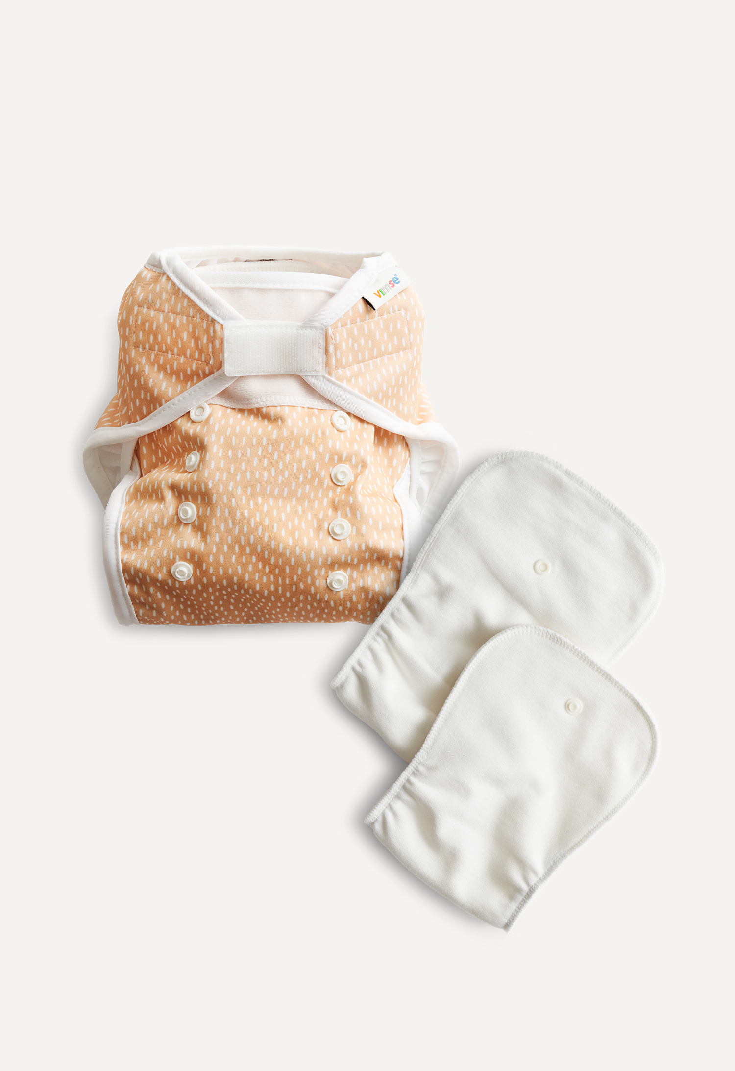 Skalblöja och inlägg - All in Two - Gul Sprinkle