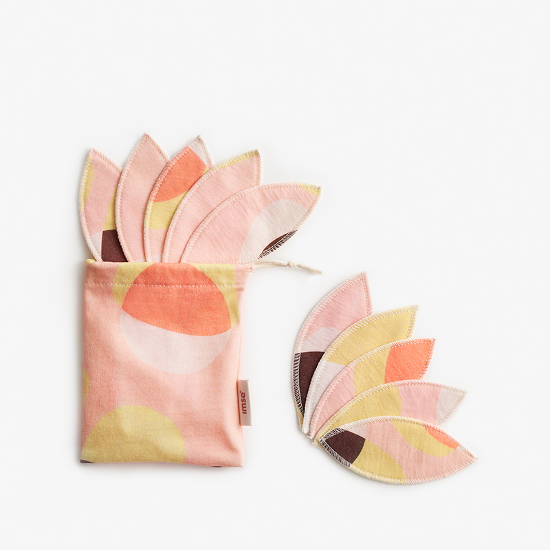 Labia Pads Pink Hoop - 10 pack