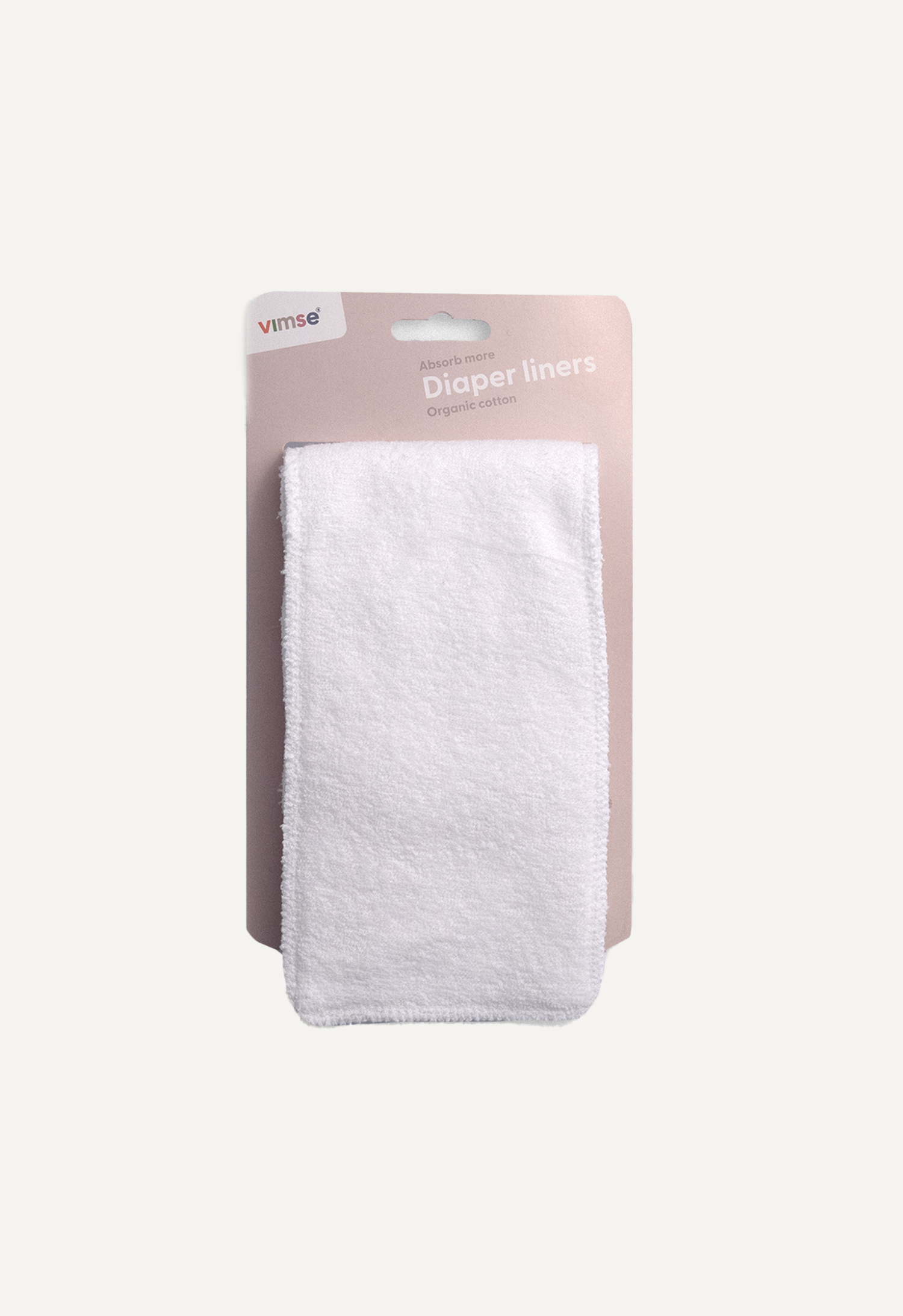 Inlägg till tygblöja - frotte - Vit